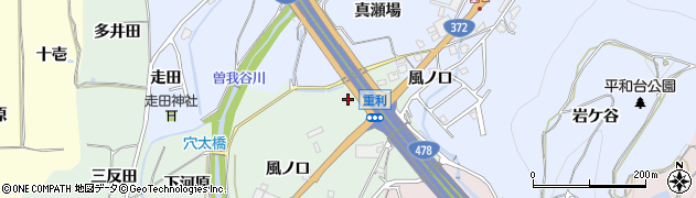 京都府亀岡市曽我部町重利風ノ口5周辺の地図