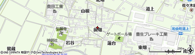 愛知県豊田市和会町前畑8周辺の地図