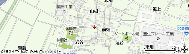 愛知県豊田市和会町前畑18周辺の地図