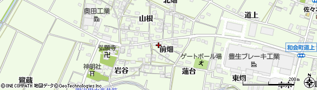 愛知県豊田市和会町前畑17周辺の地図