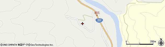 愛知県新城市愛郷（後山）周辺の地図