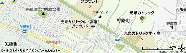 滋賀県草津市野路町393周辺の地図