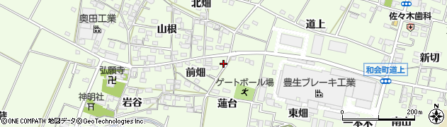 愛知県豊田市和会町前畑2周辺の地図
