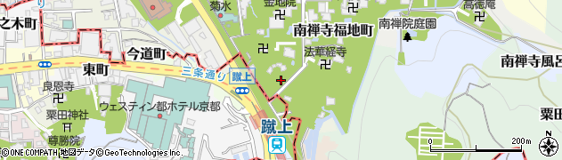 京都府京都市左京区南禅寺福地町10周辺の地図