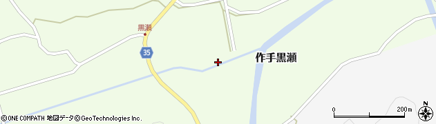 愛知県新城市作手黒瀬竹下周辺の地図