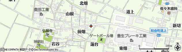 愛知県豊田市和会町前畑3周辺の地図