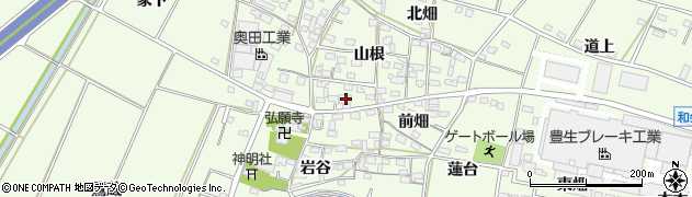 愛知県豊田市和会町山根40周辺の地図