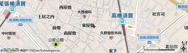 愛知県東海市高横須賀町東屋敷24周辺の地図