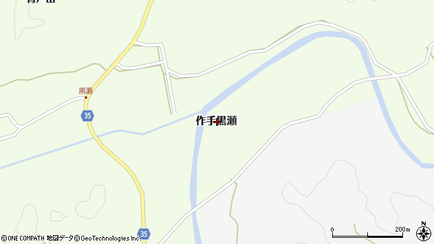 〒441-1421 愛知県新城市作手黒瀬の地図