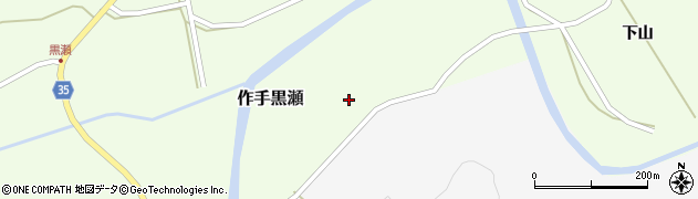 愛知県新城市作手黒瀬（長ノ山）周辺の地図