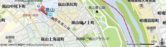 京都府京都市西京区嵐山樋ノ上町18周辺の地図