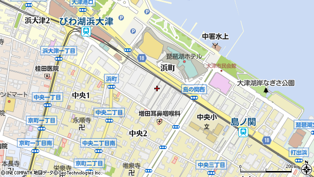 〒520-0041 滋賀県大津市浜町の地図