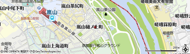 京都府京都市西京区嵐山樋ノ上町29周辺の地図