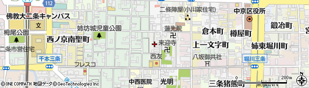 京都府京都市中京区瓦師町周辺の地図