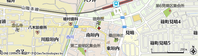 京都府亀岡市篠町馬堀（北垣内）周辺の地図