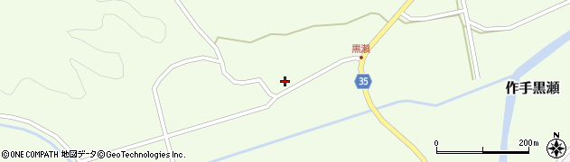 愛知県新城市作手黒瀬（後田）周辺の地図