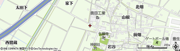 愛知県豊田市和会町（上折場）周辺の地図