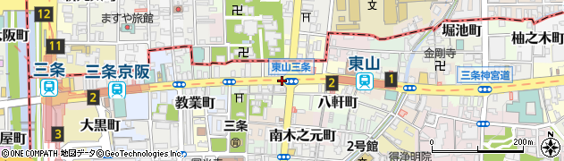 京都府京都市東山区西海子町周辺の地図