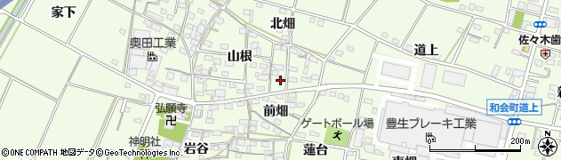 愛知県豊田市和会町山根64周辺の地図