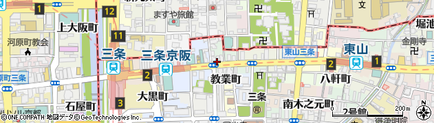 京都府京都市東山区三町目周辺の地図