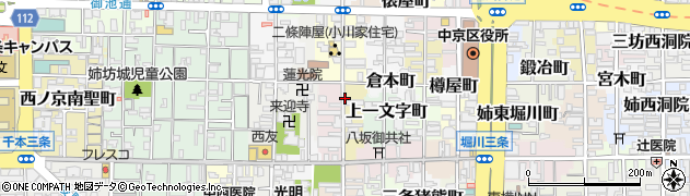 京都府京都市中京区姉大宮町東側周辺の地図