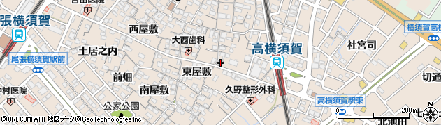 愛知県東海市高横須賀町東屋敷26周辺の地図