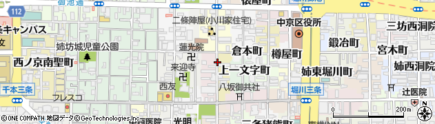 京都府京都市中京区姉大宮町東側周辺の地図