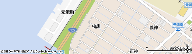 愛知県東海市養父町（中川）周辺の地図