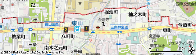 京都府京都市東山区五軒町113周辺の地図