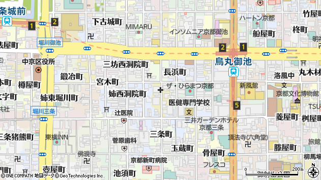 〒604-8206 京都府京都市中京区町頭町の地図