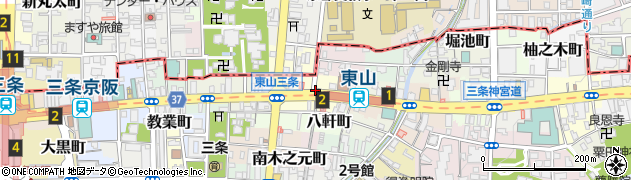 京都府京都市東山区分木町周辺の地図