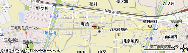 京都府亀岡市篠町柏原（町頭）周辺の地図