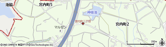 宮内町二丁目周辺の地図