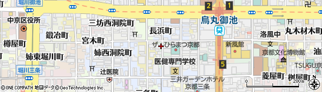 京都府京都市中京区突抜町周辺の地図