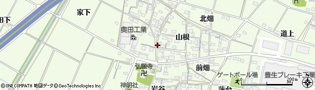 愛知県豊田市和会町山根26周辺の地図