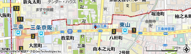 京都府京都市東山区西海子町30周辺の地図