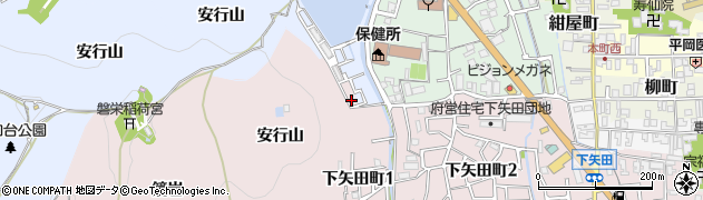 京都府亀岡市下矢田町安行山周辺の地図