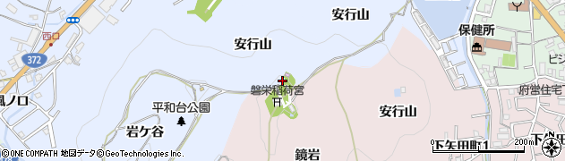 京都府亀岡市余部町安行山周辺の地図