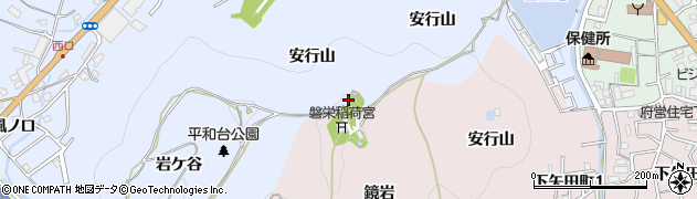 京都府亀岡市余部町（安行山）周辺の地図