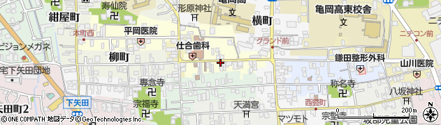 京都府亀岡市旅籠町周辺の地図