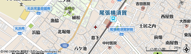 ＮＴＴ尾張横須賀電報電話局周辺の地図
