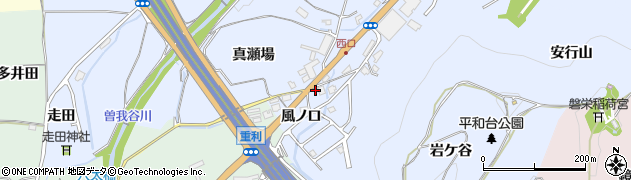 京都府亀岡市余部町（風ノ口）周辺の地図