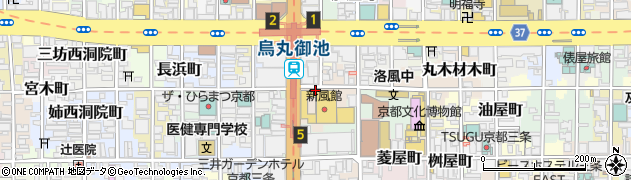 京都府京都市中京区車屋町周辺の地図