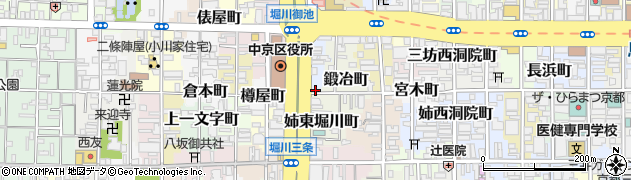 京都府京都市中京区三坊堀川町67-1周辺の地図