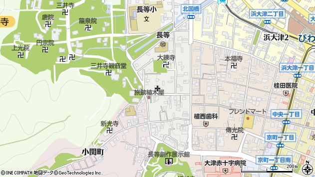 〒520-0034 滋賀県大津市三井寺町の地図