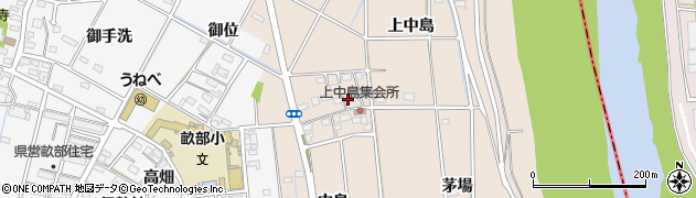 愛知県豊田市畝部東町中島18周辺の地図