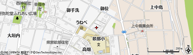 愛知県豊田市畝部西町（新田屋敷）周辺の地図