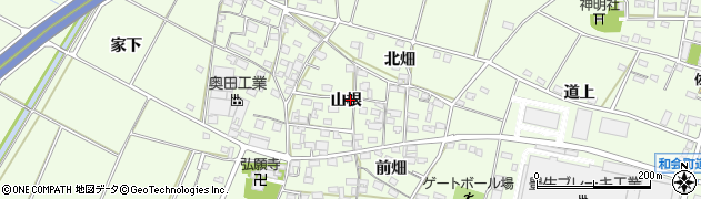愛知県豊田市和会町山根47周辺の地図
