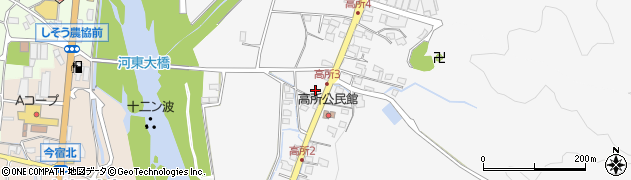 兵庫県宍粟市山崎町高所周辺の地図