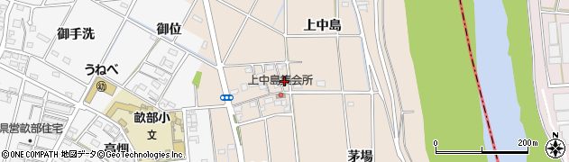 愛知県豊田市畝部東町中島3周辺の地図